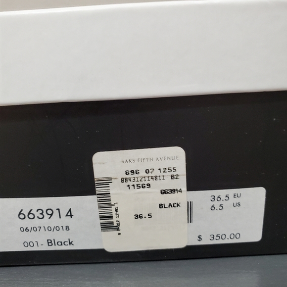 Marc Jacob's Black suede leather wedges 36.5 . - Picture 4 of 11